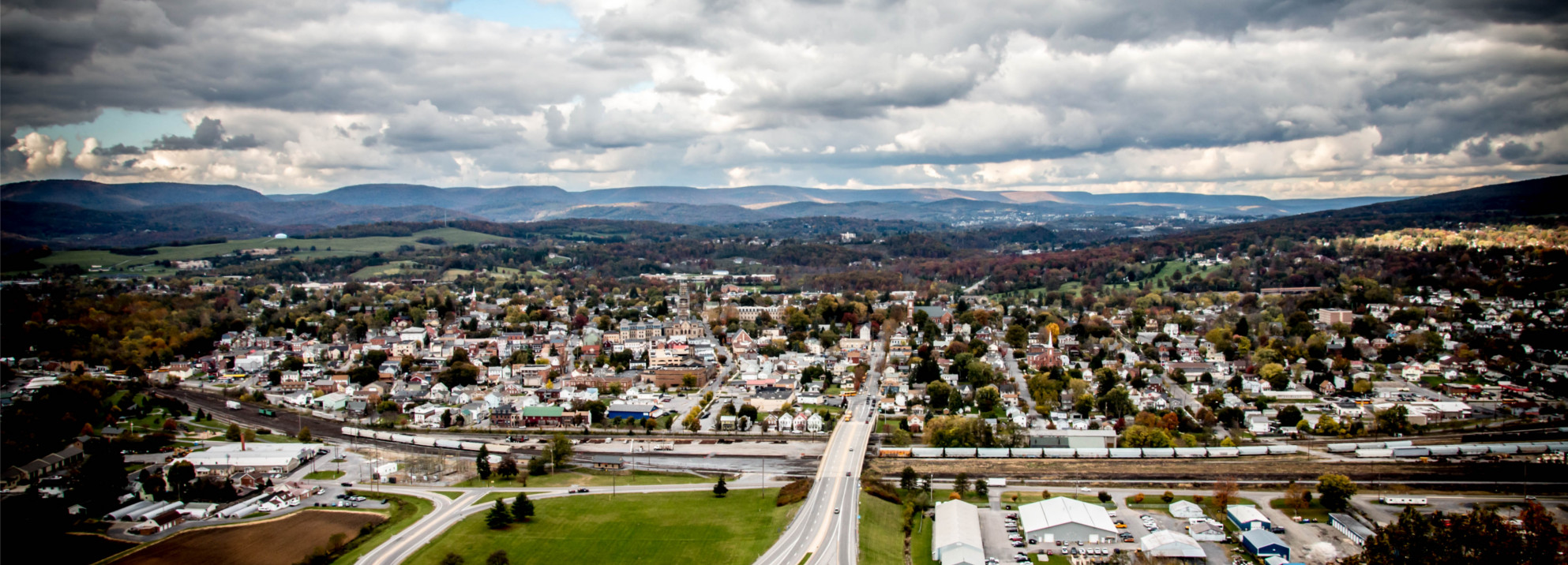 Aerial photo of Hollidaysburg