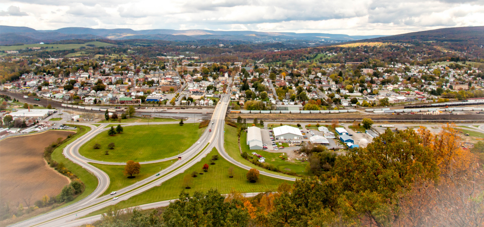 Aerial view of Hollidaysburg